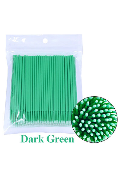 Choice14 C501-green 100pcs 100Pcs Eyelash Cleaning Brush Lash Extension Micro...