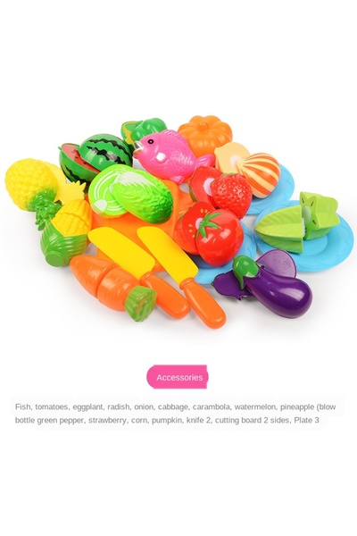 Choice3 20 set A 6/10/13/24Pcs Kitchen Fun Cutting Fruits and Vegetables Food...