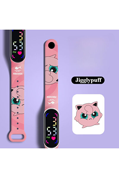 Choice7 ساعة بوكيمون بيكاتشو وجينجار، ساعة رقمية LED مقاومة للماء للأطفال، سا...