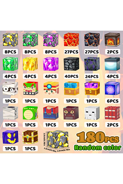 Choice1 مجموعة مكعبات بناء مغناطيسية مكونة من 180 قطعة (80/120/180 قطعة) للأط...