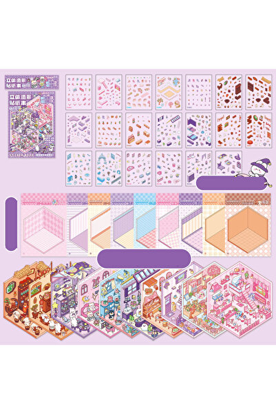 Choice3 S29123-2 مستر بيبر 30 قطعة ملصقات ثلاثية الأبعاد مصغرة قابلة للتكديس،...