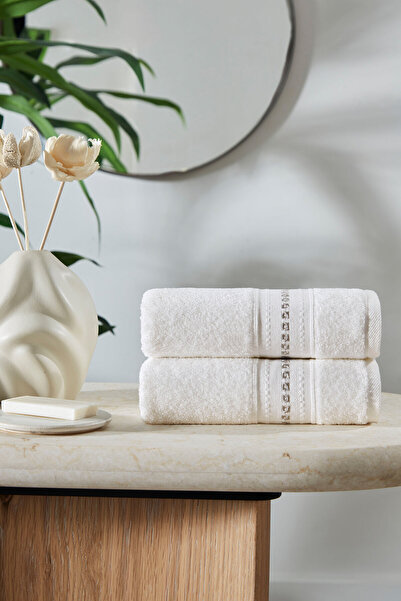 Özdilek Jardin Embroidered Hand and Face Towel 50X90 cm