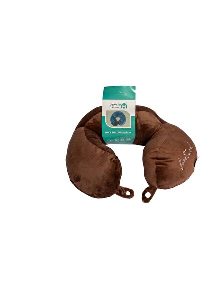 My Home Velvet fabric neck pillow with Polyester filling