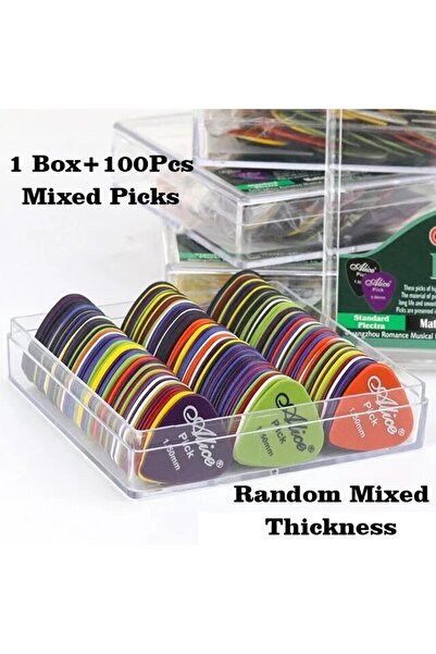 Choice1 1 Box and 100 mixed Multicolor Guitar ks 50/100 Pieces Mixed ABS Prem...