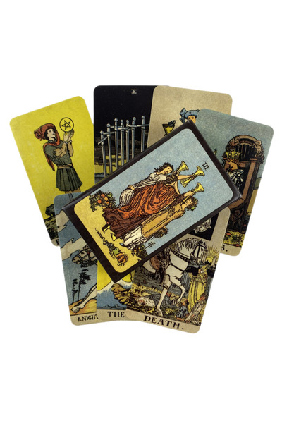 choice2 مجموعة أوراق التارو العتيقة من تصميم رايدر الفريد، مجموعة أوراكل للتن...