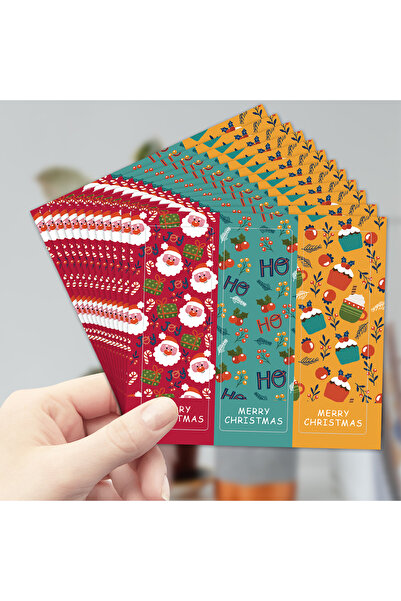 Choice3 9x3cm 90pcs sticker B 90pc Merry Christmas Stickers Label for Gift Wr...
