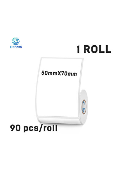 Choice 50mmX70mm 50mm Width Thermal Label Sticker White Self-Adhesive Label P...