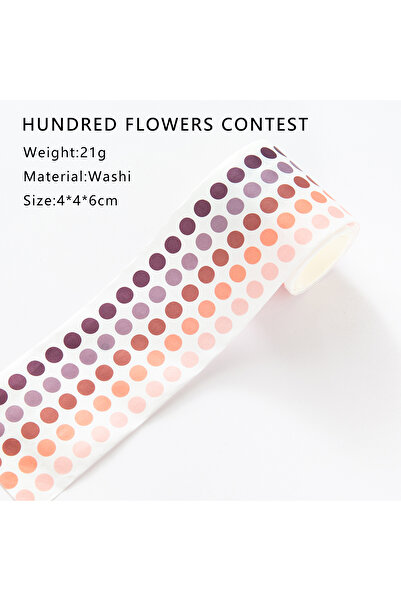 Choice6 شريط لاصق واشي من دوباي هوا، 60 مم × 3 م، بألوان متدرجة زاهية، مثالي ...