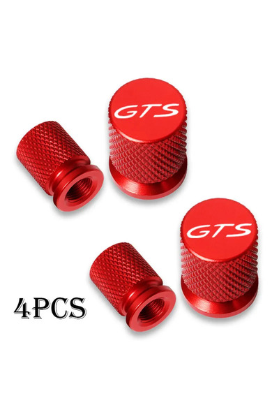 Choice1 مجموعة أغطية صمامات إطارات عجلات السيارات GTS-1 (4 قطع) لسيارات بورش ...
