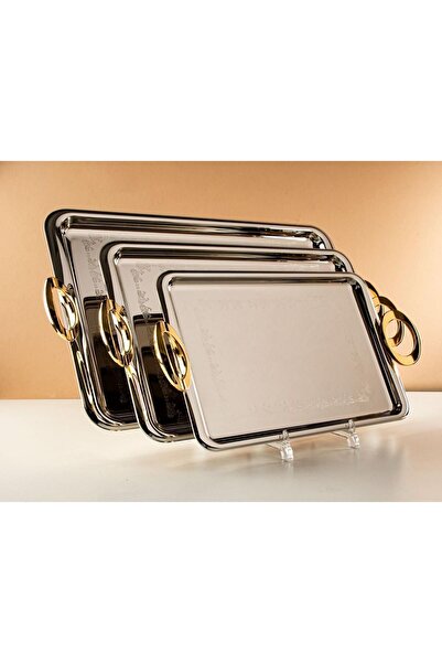 TOHFAT-AL MAIDAH Luxury 3-piece serving tray set