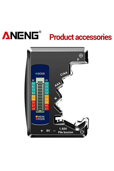 choice2 ANENG أسود شاشة الكريستال السائل اختبار البطارية ANENG C AA AAA D N 9...