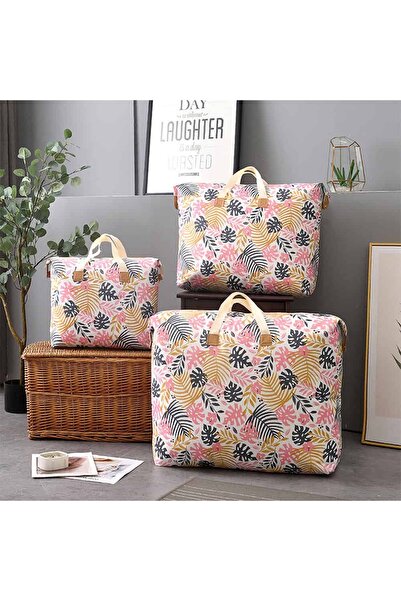 Thirty Three Design Set of 3 storage boxes, Bag type with handles and zipper,...