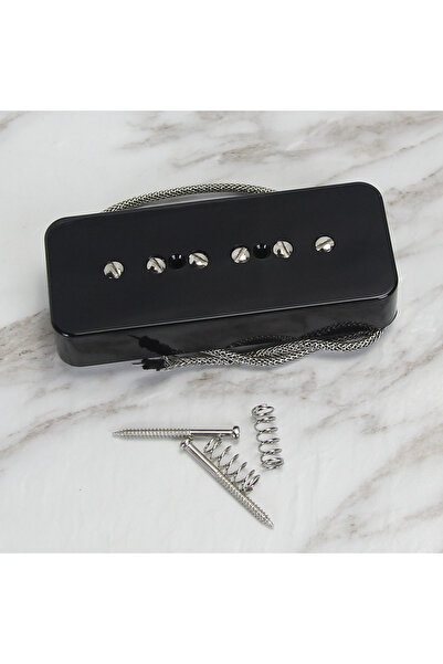 Choice Black Neck FLEOR Guitar Pickup Alnico 5 P90 Single Coil Pickup Soap Ba...
