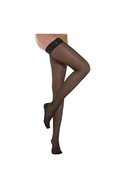 RELAXSAN Medium Compression Stockings, Relaxsan, Thigh High, Black (Size: 3)