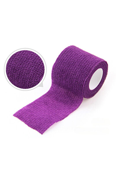 Choice50 ضمادة مرنة جديدة بنفسجية اللون، 5 سم × 4.5 متر، شريط لاصق ذاتي، لحما...