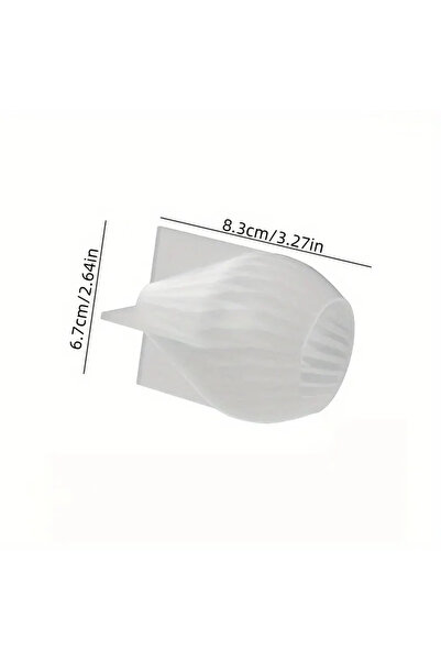 Choice1 E 3D Spiral Striped Silicone Mold for DIY Scented Candles, Clay Craft...