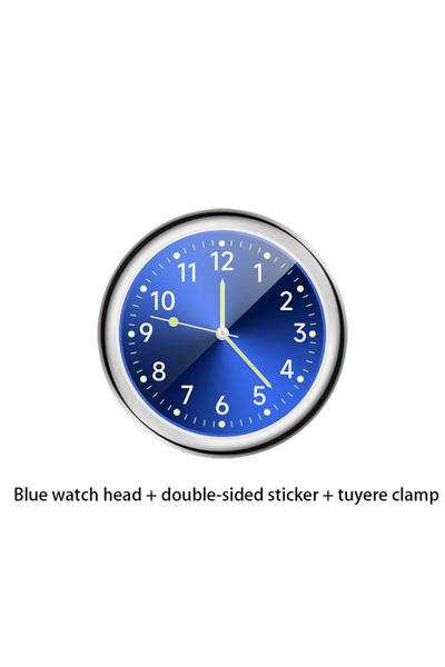 Choice6 blue Car Paste Clk Car Digital Electronic Watch Car Watch 40 Quartz W...