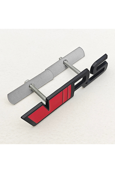 Choice5 Grille Red Black 3D Metal Logo VRS Sticker Letters Emblem Car Front G...