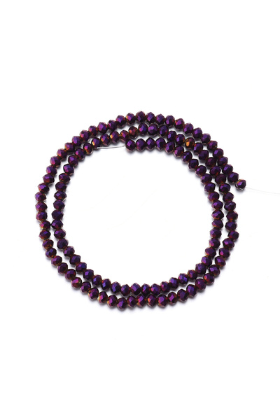 Choice4 1 Strip about 40cm 3x2mm approx 130pcs 1 Strand 3 4 6 8 10mm Purple R...