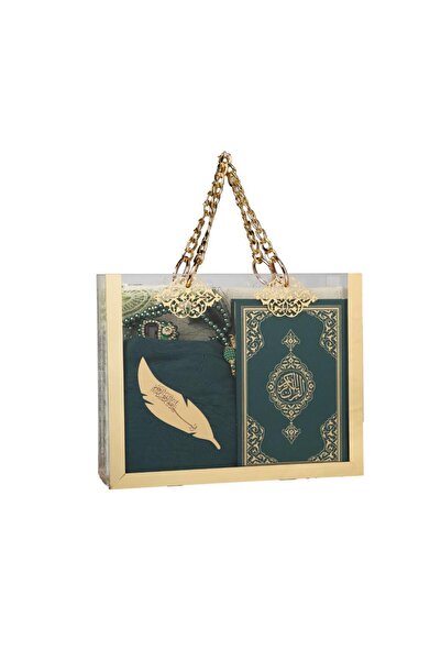 Hayrat Neşriyat Quran + Prayer Rug + Scarf + Prayer Beads + Zikirmatik + Book...