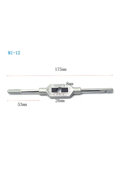 choice2 M1-12 Adjustable Tap Wrench for Thread Tap Handle Steel Hand Taps Hol...