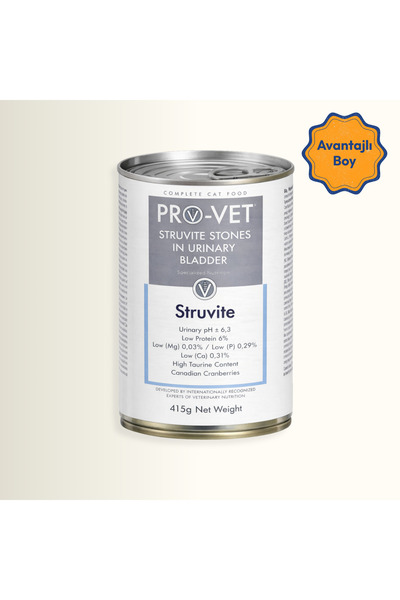 PRO-VET Struvite Urinary Idrar Yolu Destekleyici Veteriner Kedi Yaş Maması 41...