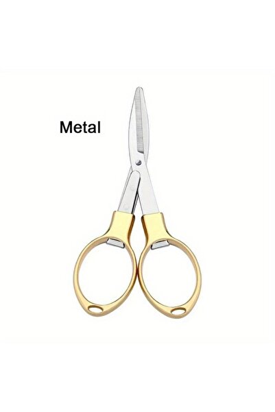 Choice8 مقص ذهبي قابل للطي، قاطع خيوط صيد من الفولاذ المقاوم للصدأ، مقص متعدد...