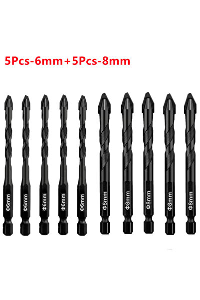 Choice5 6mmx5pcs-8mmx5pcs High Hardness Eccentric Drill Precision Drilling 6/...