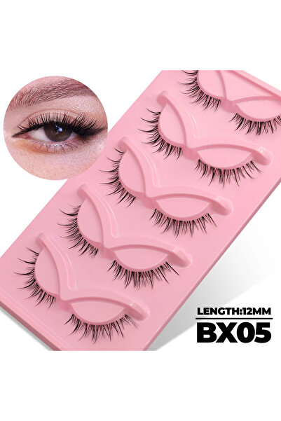 Choice ٥ أزواج - BX05 رموش فيلتريناي الصناعية، رموش عين القطة، رموش المنك الص...