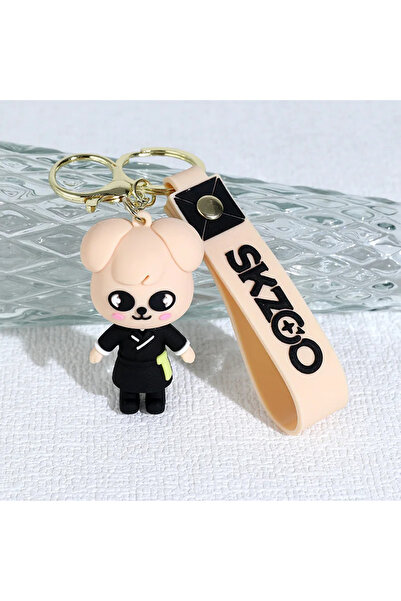 Choice7 سلسلة سلسلة مفاتيح شكل دمية لطيفة من غوغو، بتصميم مستوحى من فرقة سترا...