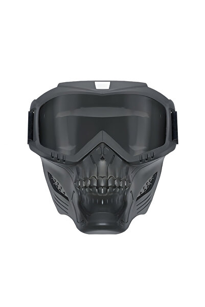 Choice1 نظارات واقية للدراجات النارية مقاوم للرياح الأسود والرمادي، مقاومة لل...