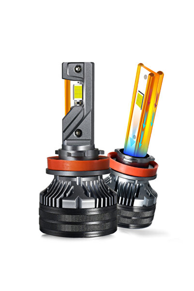 Choice6 قطعتان من مصابيح LED الأمامية H11 H8 K6C K7C لكل أنبوب، قوية بقدرة 17...