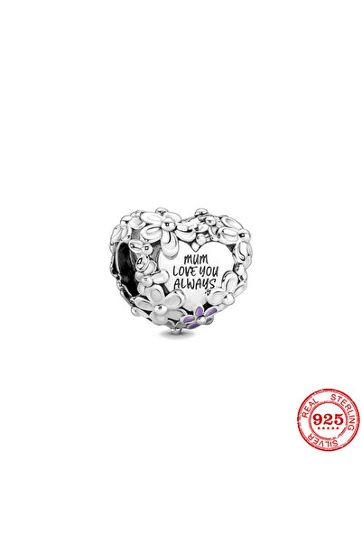 Choice18 خرزة على شكل فراشة من الفضة الإسترليني عيار 925، مزينة بأربع أوراق ب...