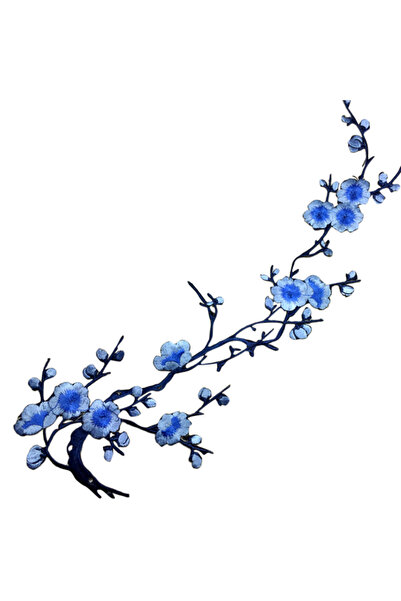 choice2 رقعة تطريز على شكل زهرة البرقوق، قطعة واحدة، ملصق قماشي قابل للكي، من...