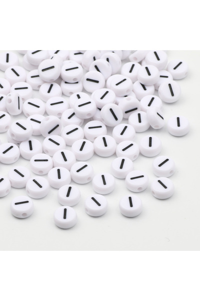 Choice26 200pcs I 50/100/200pcs/lot 7x4mm White Round A-Z Alphabet Letter Acr...