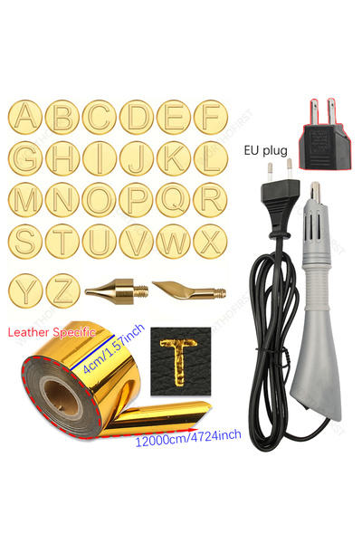 Choice6 AZ Golden Heated Stamping Foil Pen Electric Hot Applicator Tool Kit A...