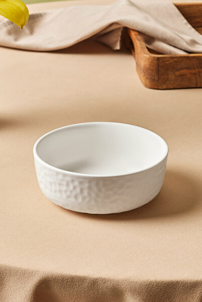 Karaca x Refika Bembeyaz Yuvarlak Kase 13 cm