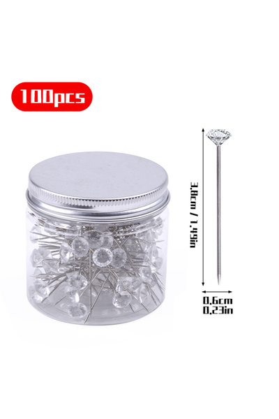 Choice6 38 مم، 100 قطعة، كرابول، 50/100 قطعة، إبر خياطة برأس ماسي، دبابيس تثب...