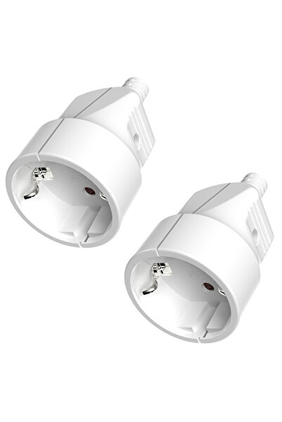 Choice6 250V EU 2pcs white 3pcs EU Schuko Plug Coupling 2-Pole German Plug Re...