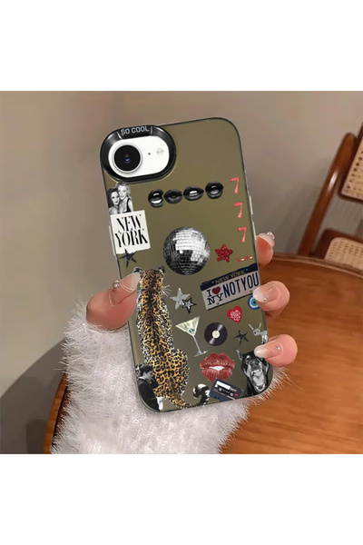 Caseji غطاء هاتف متوافق مع آيفون 16E، مقاوم للأوساخ، بتصميم كرة الديسكو، طراز...