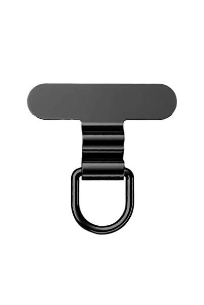 Choice6 حبل تعليق صغير أسود اللون للهاتف المحمول مصنوع من الفولاذ المقاوم للص...