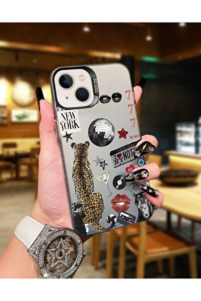 Caseji iPhone 13/14 Compatible Disco Ball Printed Dirt-Repellent Luxury Phone...