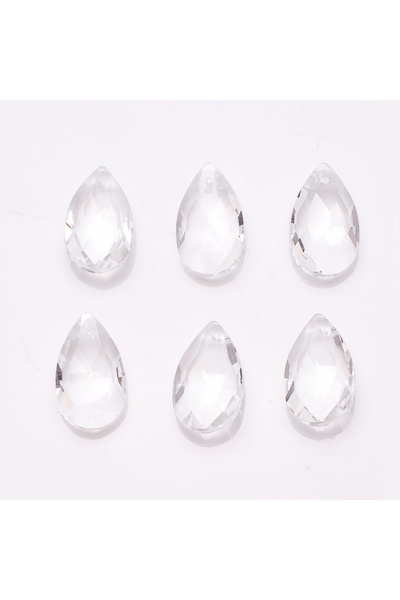 Choice11 WHITE 20Pcs/Lot Lampwork Glass Teardrop Beads Red 13X22mm Crystal Pe...