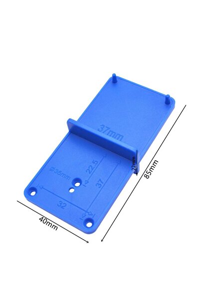 Choice دليل حفر ثقوب المفصلات باللون الأزرق، مقاس 35 مم و40 مم، قالب لفتح ثقو...