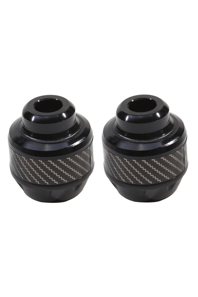 Choice3 Black 2Pcs Universal Motorcycle Wheel Protection Crash Pad Motorbike ...
