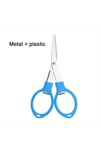 choice2 Blue Folding Scissors Stainless Steel Fishing Line Cutter Multifuncti...