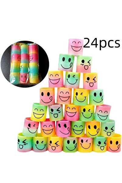 Choice1 كما في الصورة، ابتسم، 24 قطعة، 12/24/36 قطعة، ألعاب حلقات زنبركية سحر...