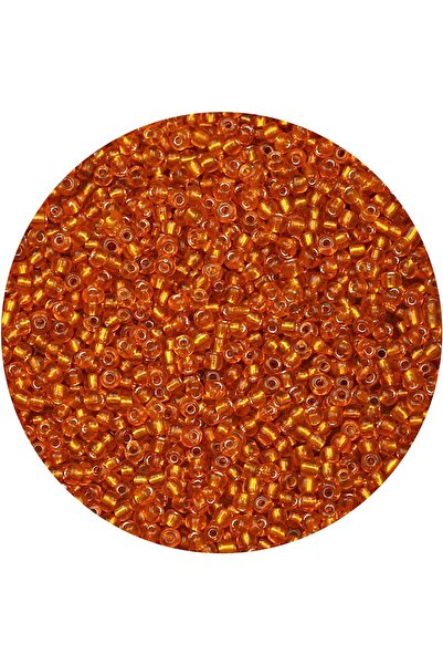 Choice12 18g-650pcs Orange 3mm 650pcs 18g Silver Colour Inside Seed Beads Gla...