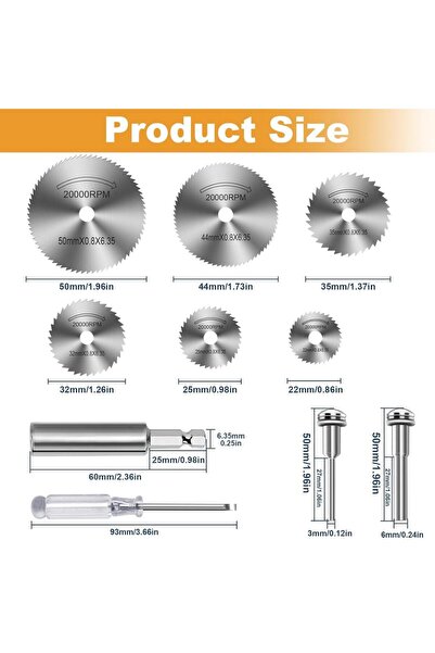 Choice3 D Cutting Wheel for Drill, Rotary Tool Cutting Discs with Steel Saw B...