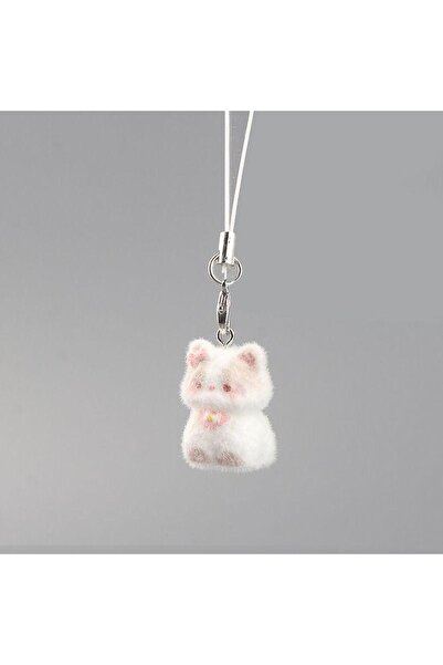 Choice سلسلة مفاتيح قطة وبري من القطيفة KOQZM A3، قلادة على شكل حيوان متحرك، ...